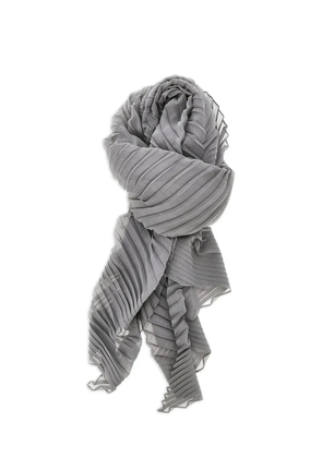 Emporio Armani pleated scarf - Grey