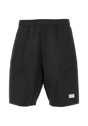 Ea7 Emporio Armani logo-detail shorts - Black