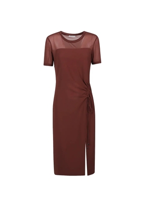 Patrizia Pepe T-shirt midi dress - Brown