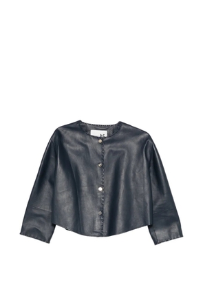 Manzoni 24 buttoned leather jacket - Blue