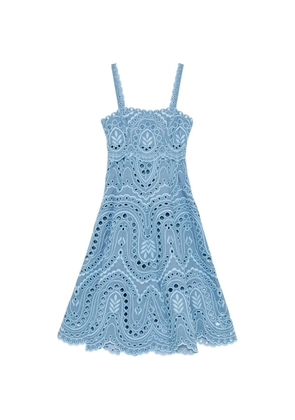 Charo Ruiz Ibiza Glimmer scalloped-hem midi dress - Blue