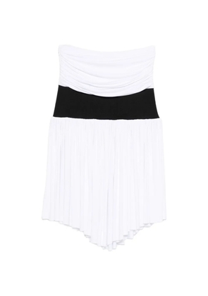 Gimaguas Carine ruched asymmetric skirt - White