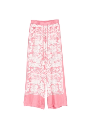 ERMANNO FIRENZE floral-print trousers - Pink
