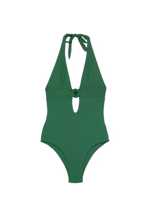 Fisico ring-detail swimsuit - Green