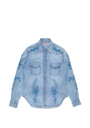 Acne Studios embroidered shirt - Blue