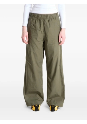 Calvin Klein Poplin Ewaist Pull O elasticated trousers - Green