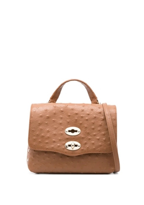 Zanellato Postina baby turnlock studded tote bag - Brown