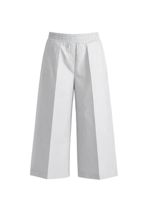 Liviana Conti Omar elasticated-waistband cropped trousers - Grey