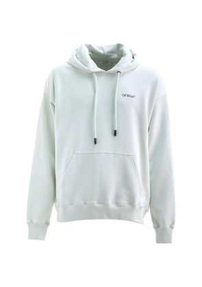 Off-White logo-detail hoodie - Blue