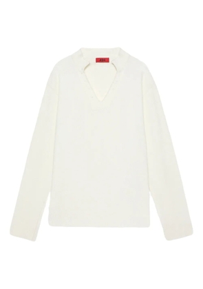 424 long-sleeve thermal jersey 'White' sweater