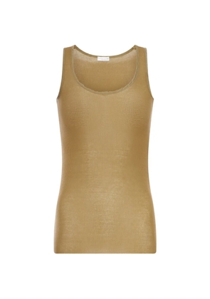 Roberto Collina ribbed tank top - Green