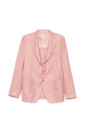 Tagliatore flap pocket wool blazer - Pink