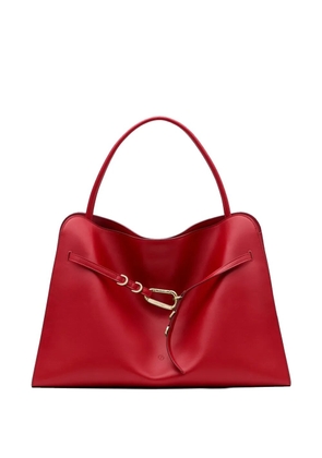 FRANCESCO BIASIA leather top-handle tote bag - Red