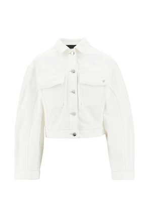 Emporio Armani cropped jacket - White