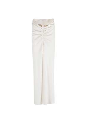 THE ANDAMANE Iris zip-fastening maxi skirt - White