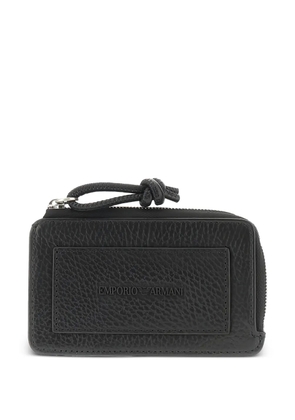 Emporio Armani logo-detail wallet - Black
