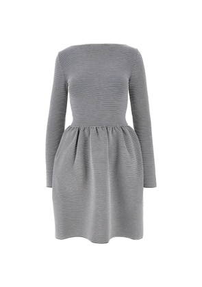 Emporio Armani striped mini dress - Grey