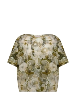 DEHA floral-print top - Green