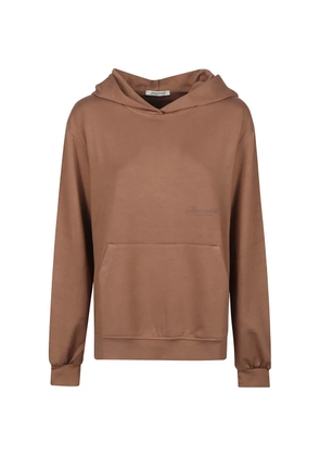 HINNOMINATE logo-print hoodie - Brown