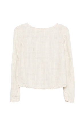 Ricorrrobe patterned long-sleeve blouse - Neutrals