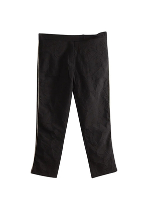 Ann Demeulemeester Vintage cropped stripe side trousers - Black