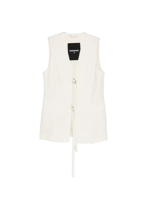 Patrizia Pepe tie-detail gilet - Neutrals