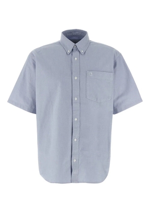 Carhartt WIP logo-embroidered Oxford shirt - Blue