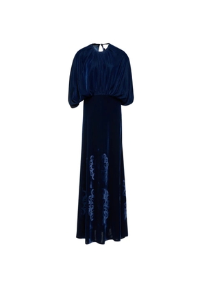 Themis Z Kyma round-neck floral maxi dress - Blue