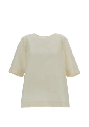 Casey Casey short-sleeved crinkled T-shirt - Neutrals