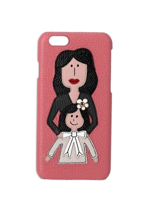 Dolce & Gabbana Pre-Owned leather iPhone 6 case - Pink