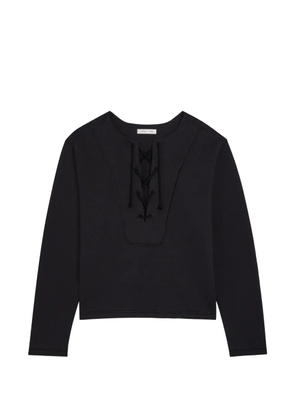 Escada Sport lace-up sweatshirt - Black