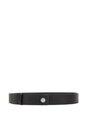 GIANNI CHIARINI hammered logo belt - Black