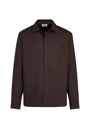 Tod's front-pocket tailored shirt - Brown