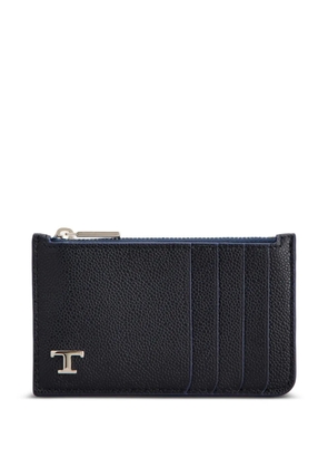 Tod's logo-plaque cardholder - Blue