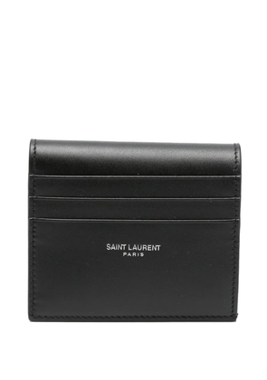 Saint Laurent reversible leather cardholder - Black