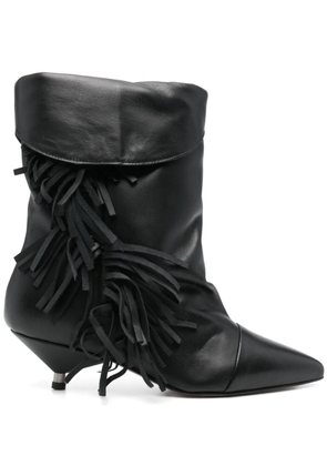 Gisel Moire 45mm Ariana boots - Black