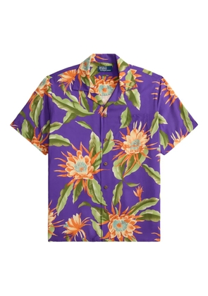 Polo Ralph Lauren floral-print pocket camp shirt - Purple