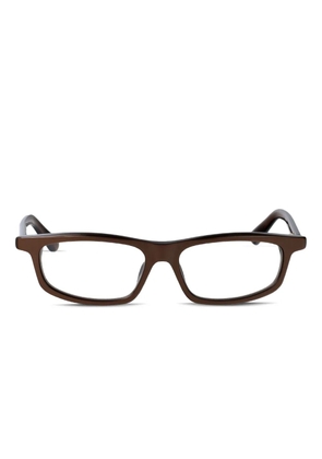 Jacquemus Cuadro rectangle-frame glasses - Brown