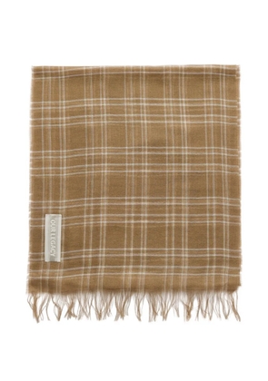 OUR LEGACY Cottage grid-pattern scarf - Brown