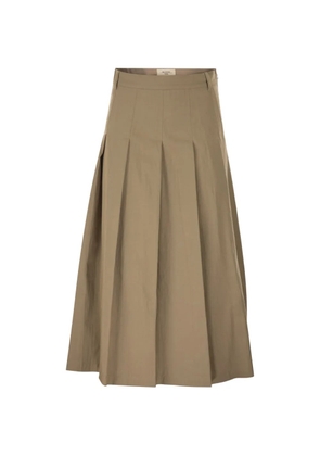 Weekend Max Mara pleated A-line skirt - Neutrals
