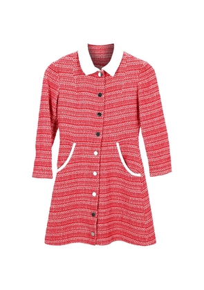 Maje tweed pattern mini dress - Red