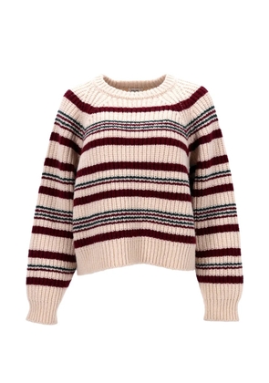 Celine Pre-Owned striped crew-neck wool sweater - Neutrals