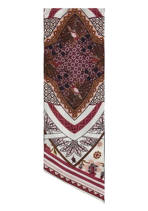 Ferragamo Nirvana-print silk bandeau scarf - Neutrals
