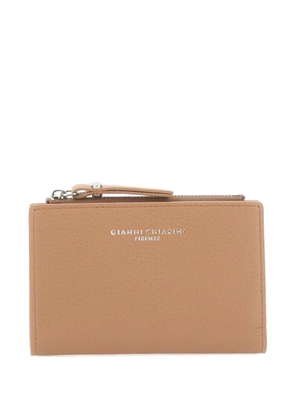 GIANNI CHIARINI Dollaro grained-leather wallet - Neutrals