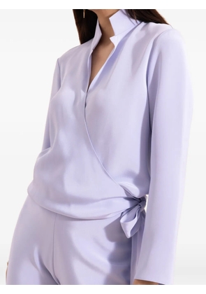 Peter Cohen wrap blouse - Purple