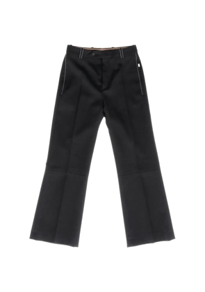 Chloé Pre-Owned Straight-leg cropped trousers - Black