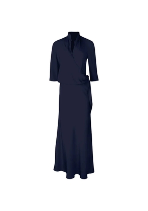 Peter Cohen wrap maxi dress - Blue