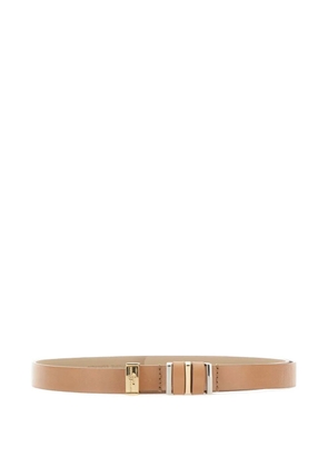 GIANNI CHIARINI metal-detail leather belt - Neutrals