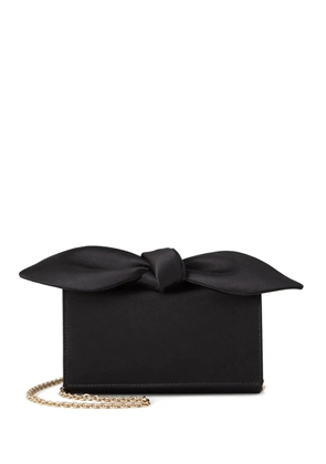 Aquazzura bow tie clutch bag - Black