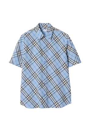 Burberry regular-fit Check cotton shirt - Blue